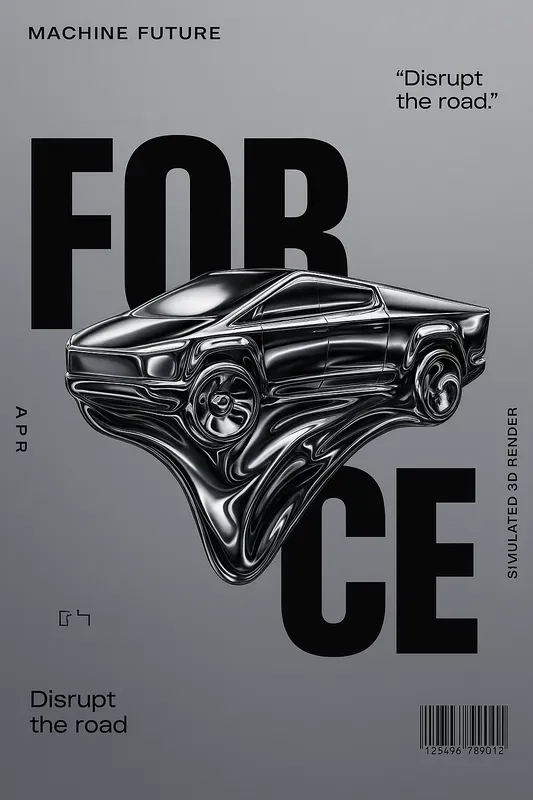 Luxury Chrome Editorial Posters