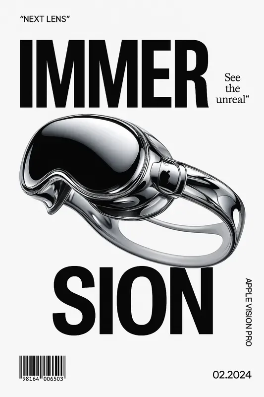 Luxury Chrome Editorial Posters