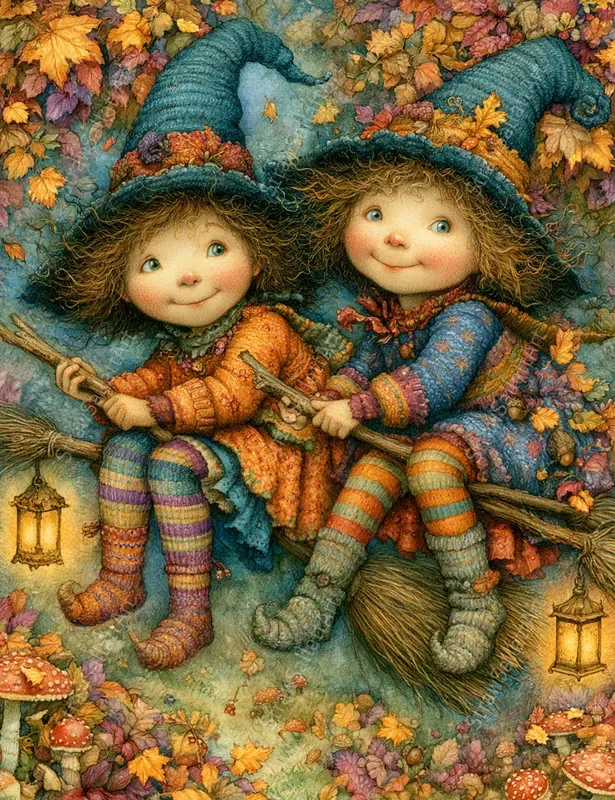 Vintage Halloween Storybook Ephemera
