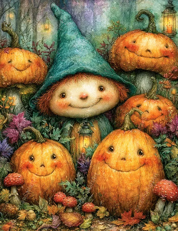 Vintage Halloween Storybook Ephemera