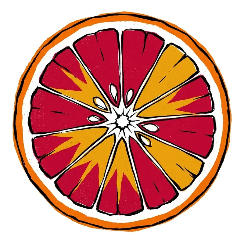 Vivid Food Crosssection Pop Art