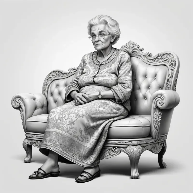 3D Black And White Ornamentals