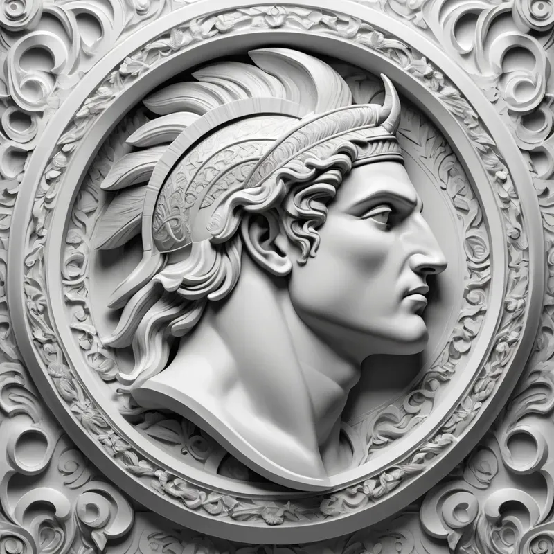 3D Black And White Ornamentals