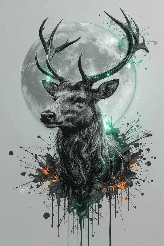 Ethereal Glowing Animal Art