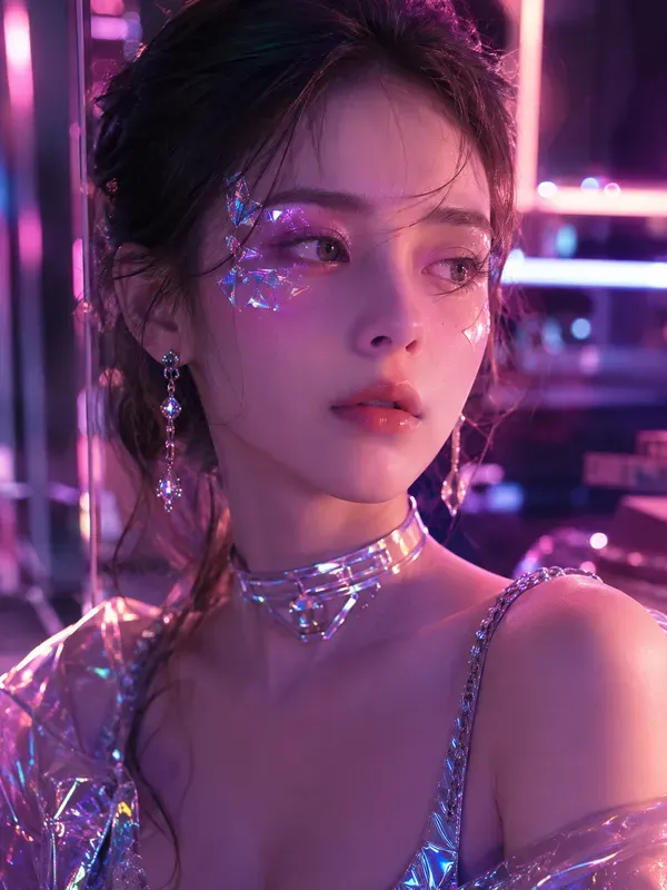 Cyber Luxury Girl Portraits