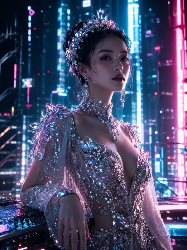 Cyber Luxury Girl Portraits