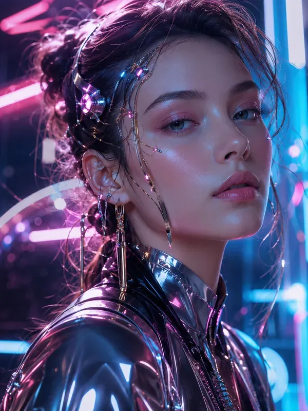 Cyber Luxury Girl Portraits
