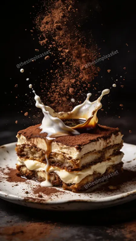 Cinematic Floating Exotic Desserts