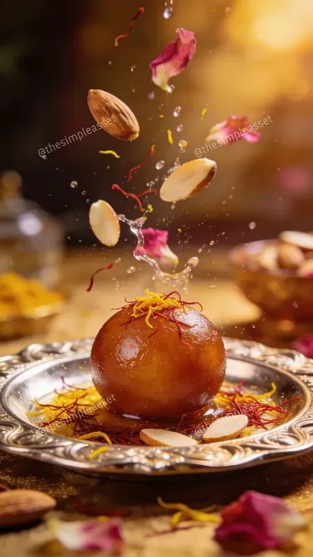 Cinematic Floating Exotic Desserts