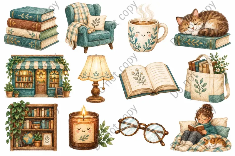 Cute Colored Pencil Clipart Any Themes