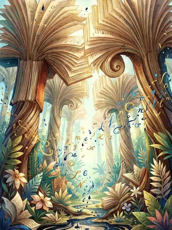 Surreal Book Landscapes Art