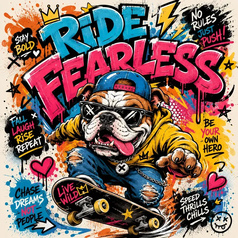 Bold Graffiti Character Posters