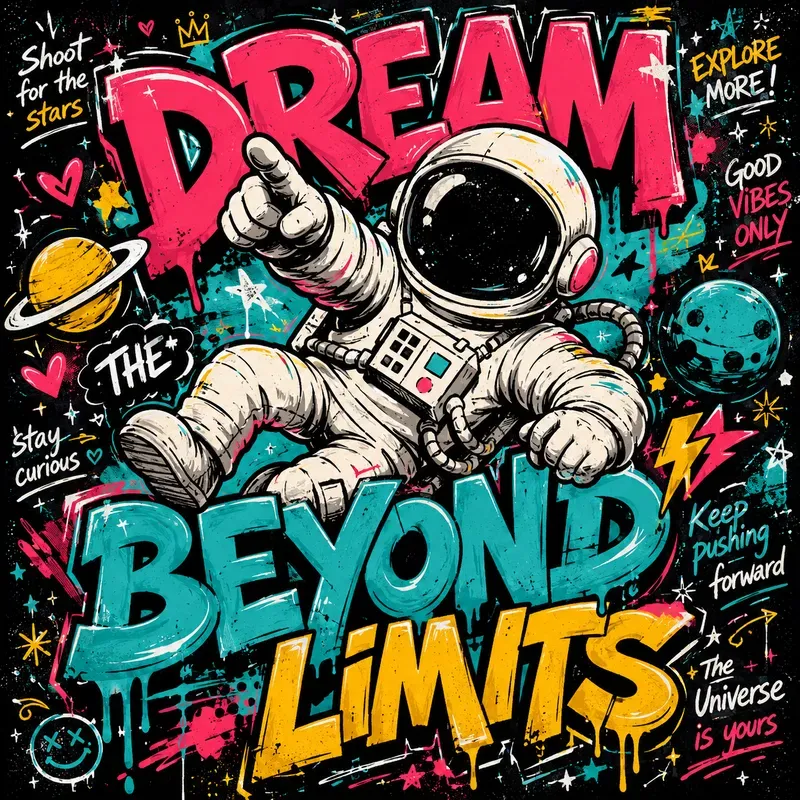 Bold Graffiti Character Posters
