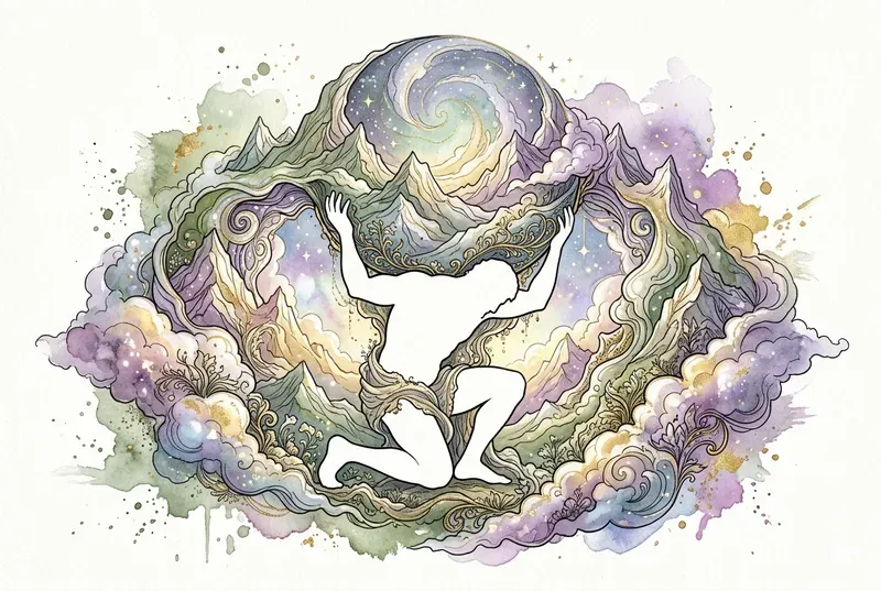 Dreamy Name Silhouette Watercolor Art