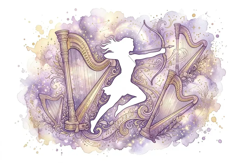 Dreamy Name Silhouette Watercolor Art