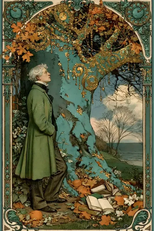 Ornate Art Nouveau Painterly Scenes