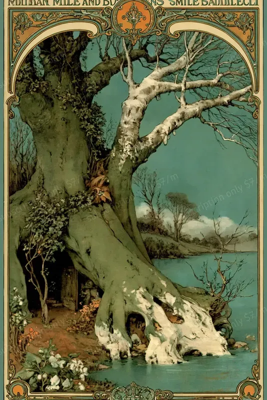 Ornate Art Nouveau Painterly Scenes