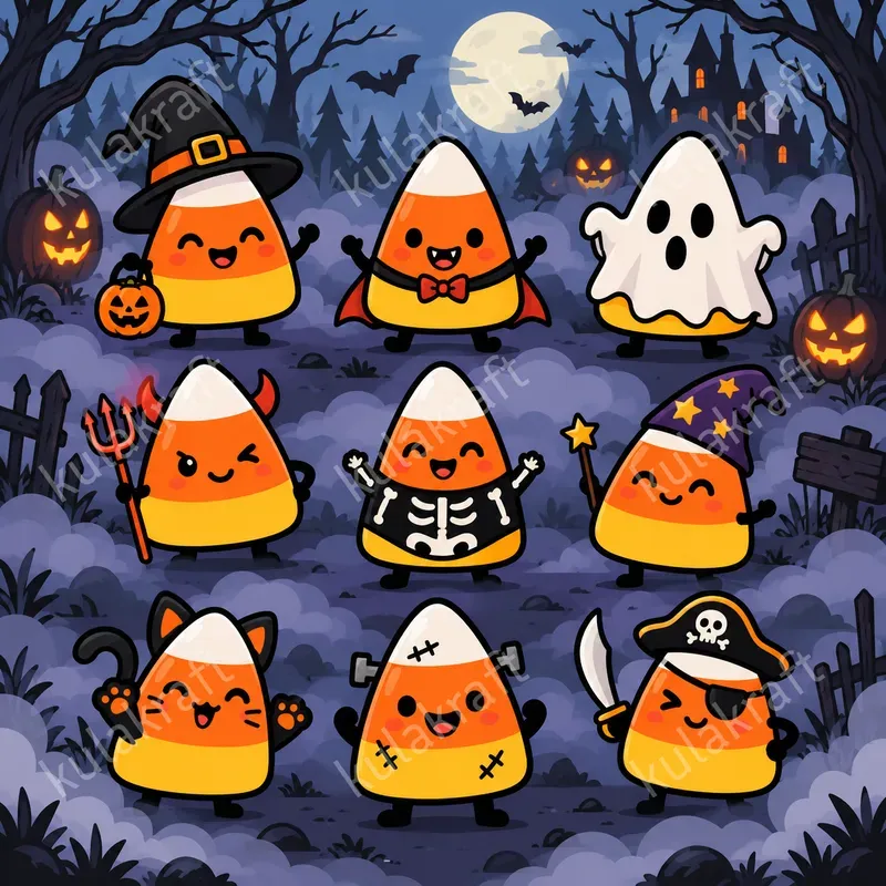 Spooky Halloween Prop Cliparts