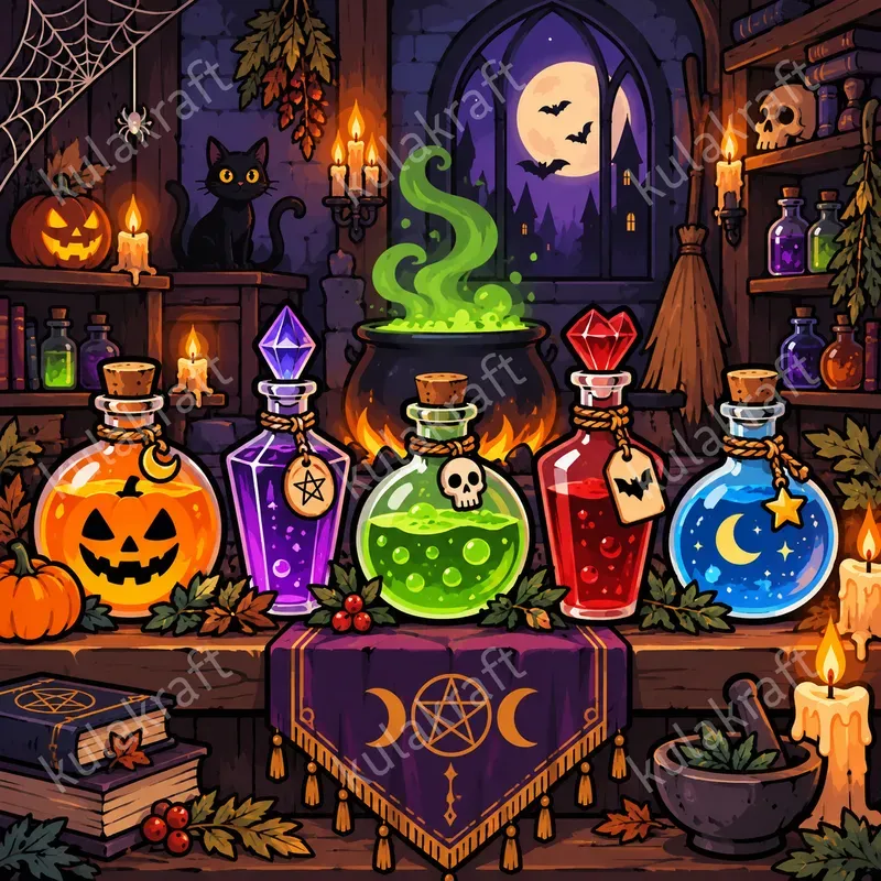 Spooky Halloween Prop Cliparts