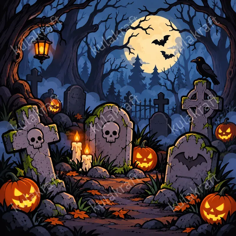Spooky Halloween Prop Cliparts