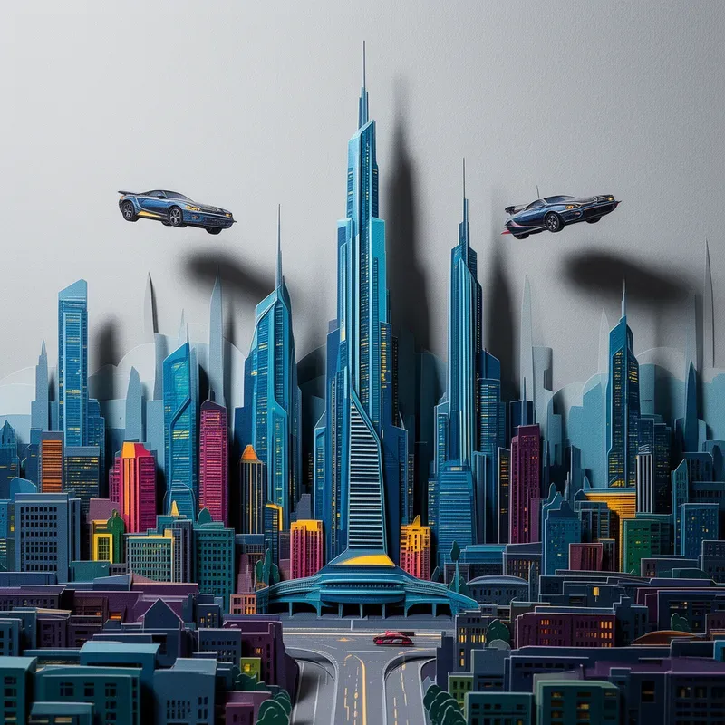 3D Layered Papercut Craft Art