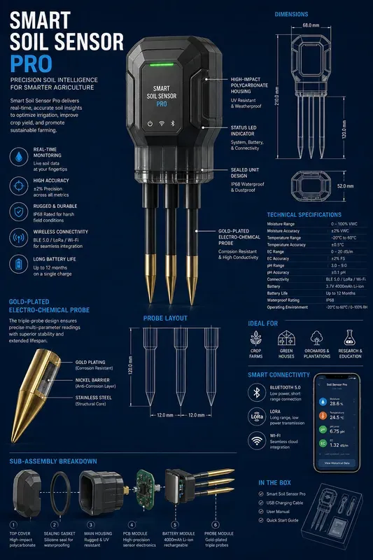 Product Blueprint Technical Infographics