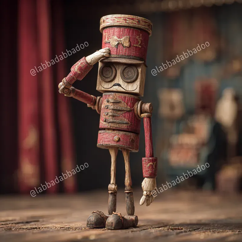 Carved Wood Stop Motion Characters