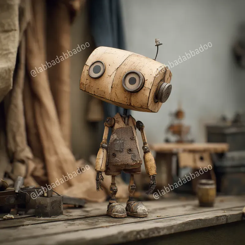 Carved Wood Stop Motion Characters
