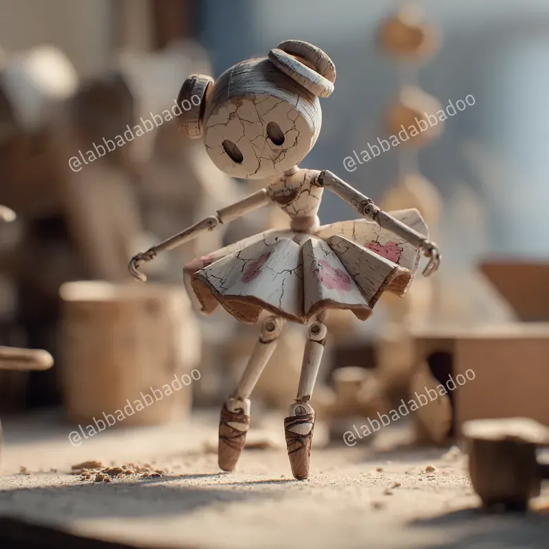 Carved Wood Stop Motion Characters