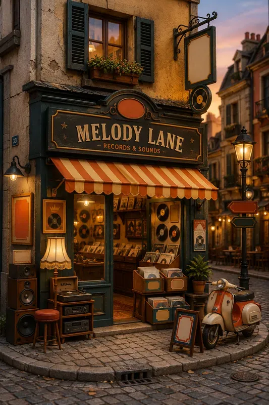 3D Vintage Shopfront Dioramas