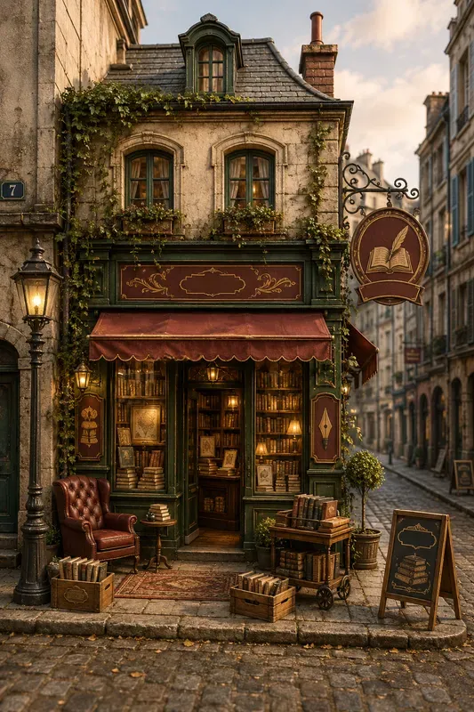 3D Vintage Shopfront Dioramas