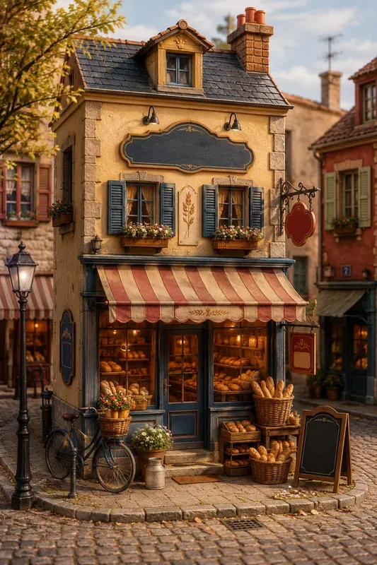 3D Vintage Shopfront Dioramas