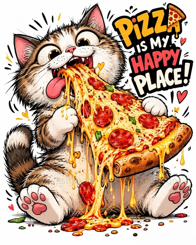 Chaotic Animal Food Stickers