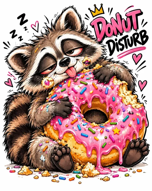 Chaotic Animal Food Stickers