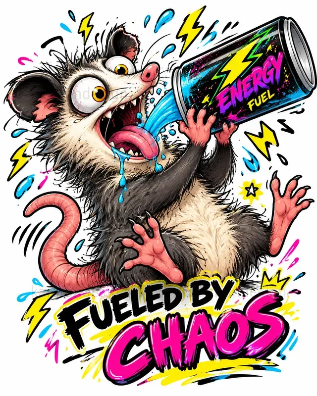 Chaotic Animal Food Stickers