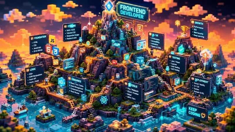 3D Voxel Web Tech Roadmap Assets