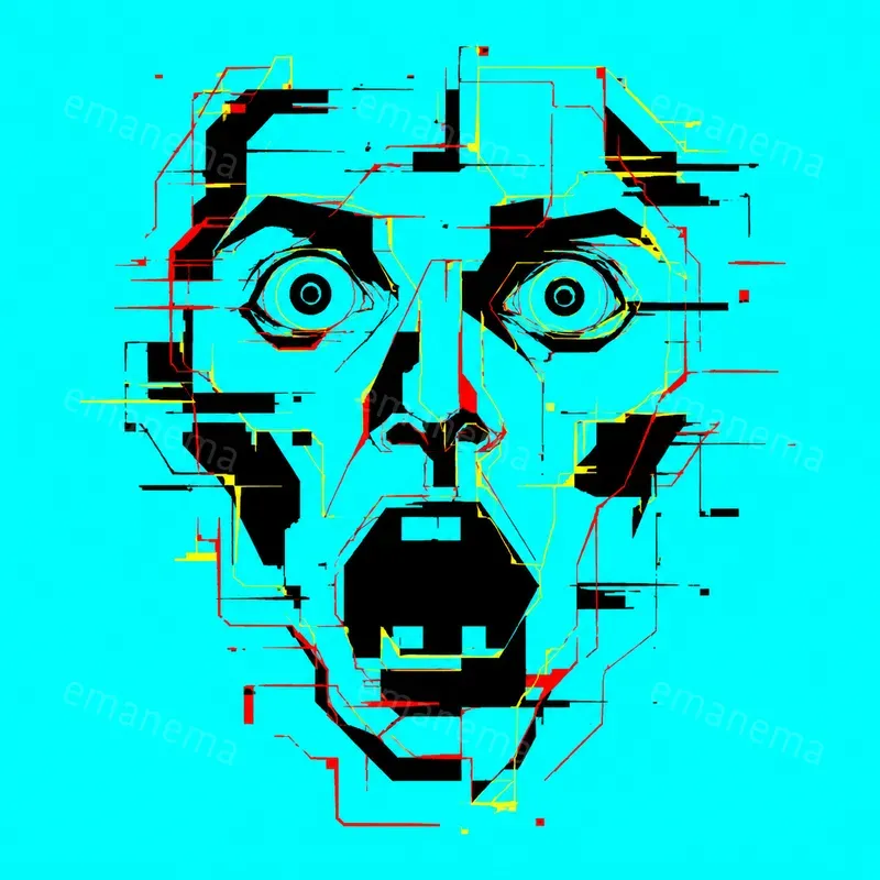 Corrupted Analog Digital Glitch Images