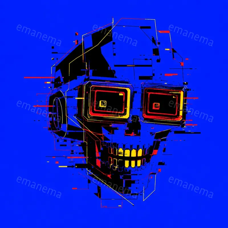 Corrupted Analog Digital Glitch Images