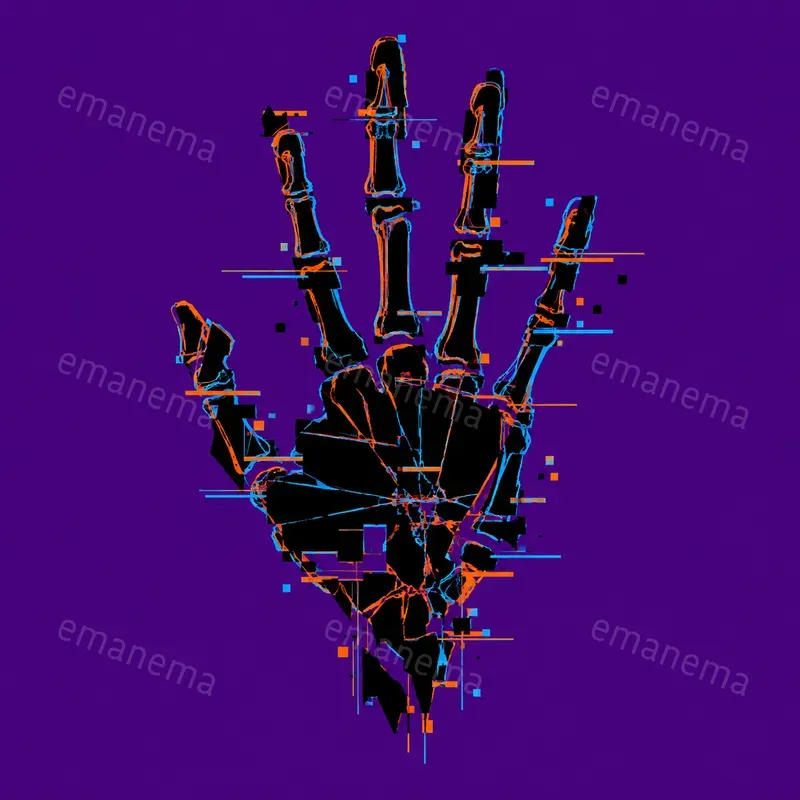 Corrupted Analog Digital Glitch Images
