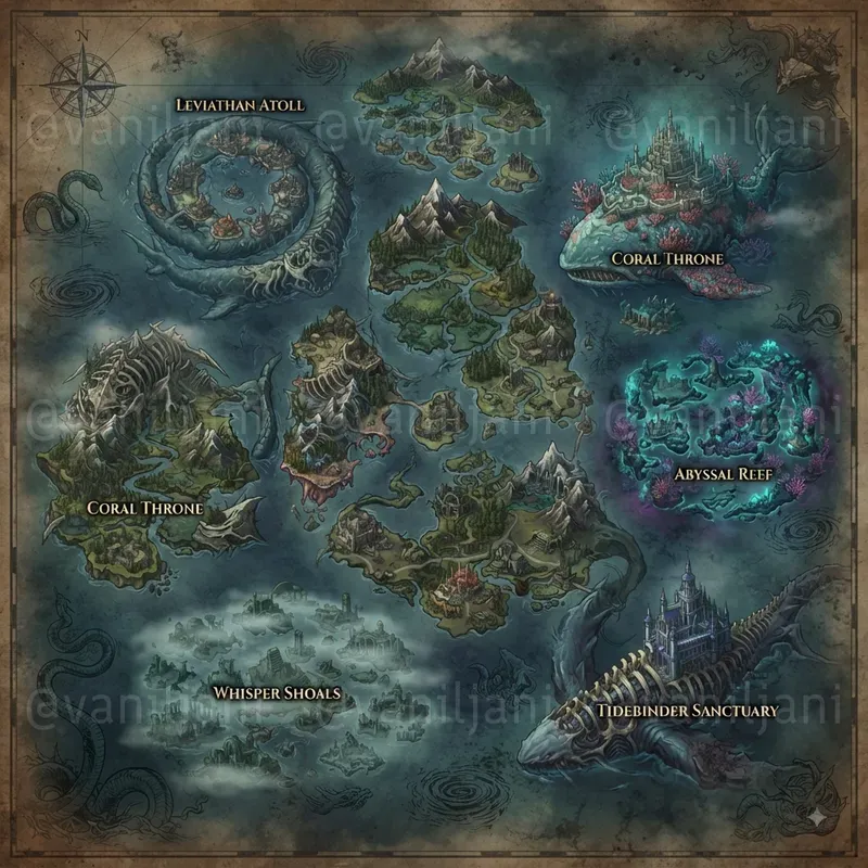 Dark Fantasy Realm Maps
