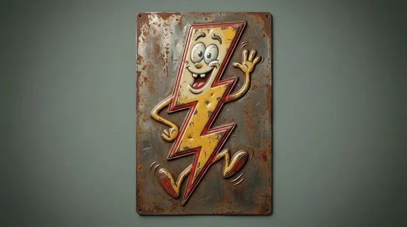 Funny Embossed Metal Weather Icons