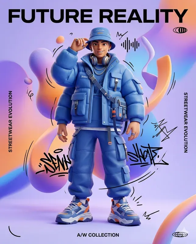 Ultra 3D Illustrated Fashion Posters