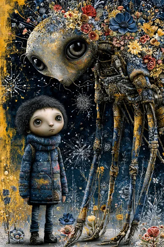 Dark Whimsical Folk Art