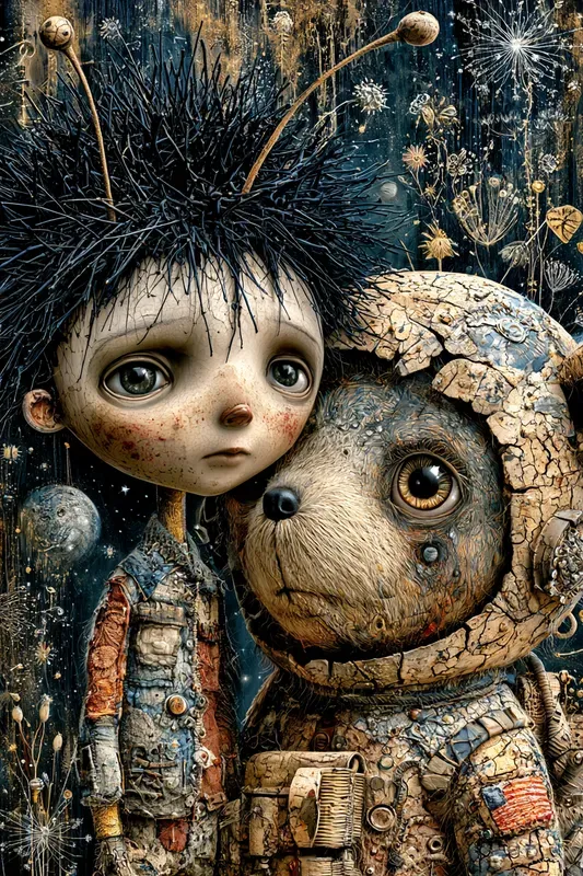 Dark Whimsical Folk Art