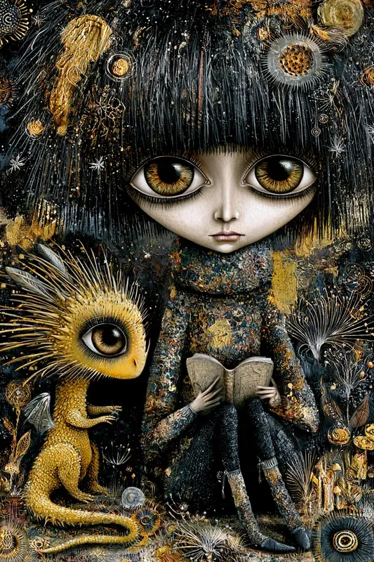 Dark Whimsical Folk Art
