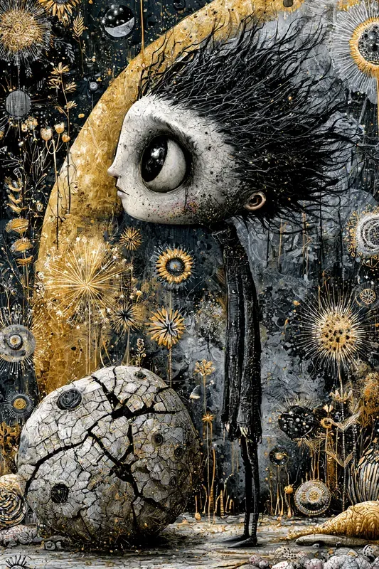 Dark Whimsical Folk Art