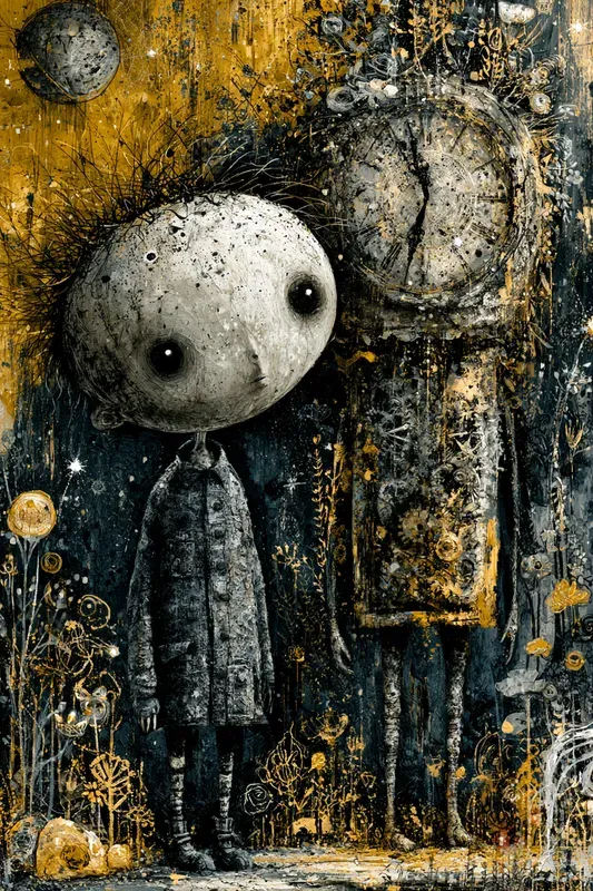 Dark Whimsical Folk Art