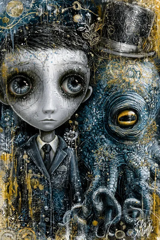 Dark Whimsical Folk Art