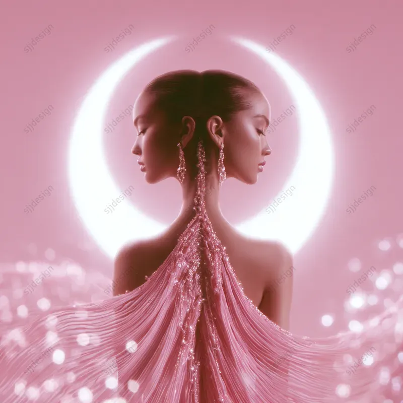 Celestial Pink Fantasy Art