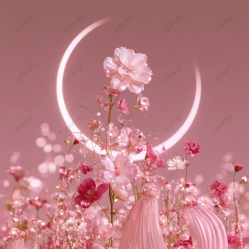 Celestial Pink Fantasy Art